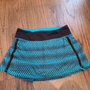 Lululemon Pace Rival Skirt II Stardust Geo Peacock